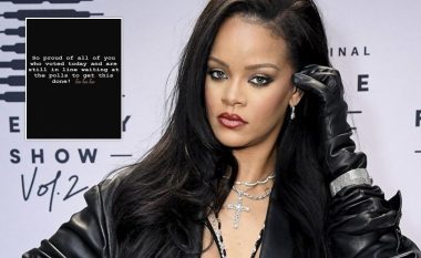 Rihanna reagon rreth zgjedhjeve presidenciale, thotë se ndihet krenare me të gjithë që kryen obligimin në ShBA