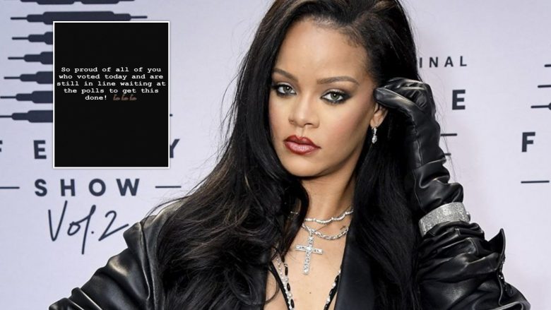 Rihanna reagon rreth zgjedhjeve presidenciale, thotë se ndihet krenare me të gjithë që kryen obligimin në ShBA