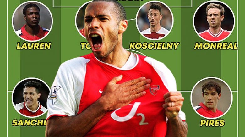Henry udhëheq formacionin më të mirë të Arsenalit me lojtarë të huaj