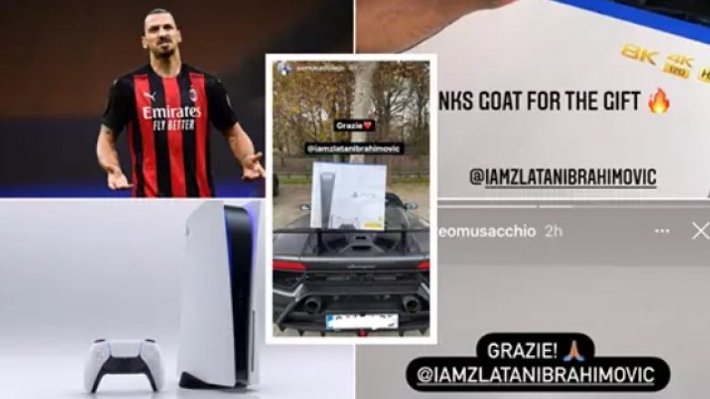 Ibrahimovic vazhdon me gjëra të veçanta, iu dhuron bashkëlojtarëve të Milanit nga një ‘PlayStation 5’ në ditën e daljes në shitje