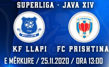 Formacionet zyrtare: Llapi-Prishtina, përballja rivale