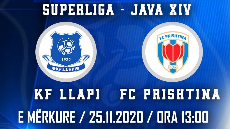 Formacionet zyrtare: Llapi-Prishtina, përballja rivale