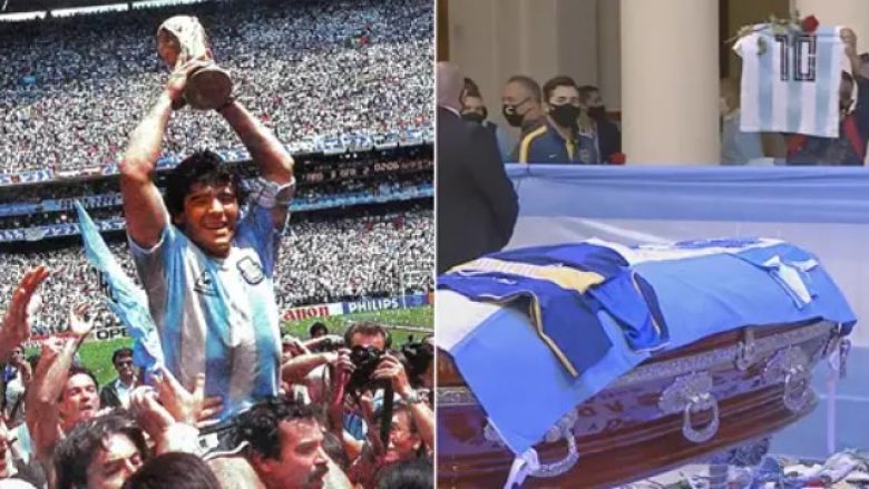 Mijëra tifozë të futbollit i bëjnë homazhe Diego Maradonas në Buenos Aires