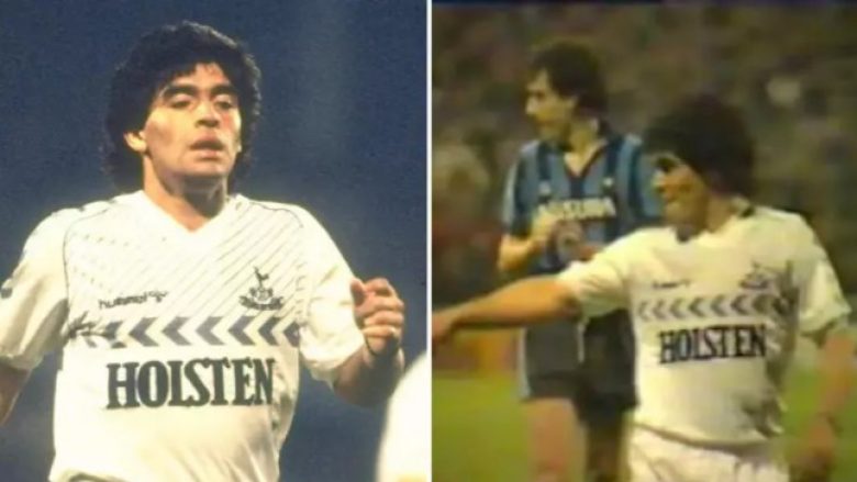 Koha kur Maradona luante një ndeshje për Tottenhamin me këpucë sportive të huazuara