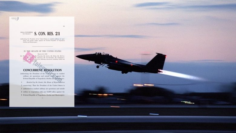 Joe Biden ishte propozuesi i rezolutës që autorizoi presidentin Bill Clinton të fillojë sulmet ajrore ndaj Ushtrisë jugosllave