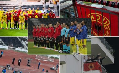 Prapaskenat e vëllazërores Shqipëri 2-1 Kosovë: Këndimi i himnit së bashku, festa e tri golave nga të gjithë jashtë fushës, thirrjet UÇK, UÇK dhe gjesti i mirë i Muriqit dhe Zhegrovës me tifozët e vegjël
