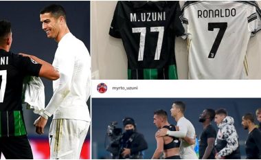 Uzuni publikon fotot me idhullin e tij Cristiano Ronaldon me një mesazh tejet emocionues: Kurrë mos hiq dorë nga ëndrrat tua, lufto për to me gjithçka