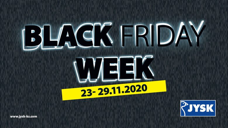Black Friday Week në JYSK – zbritje në të gjitha produktet deri më 29 nëntor!