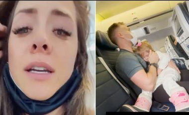 Çifti bashkëshortor nxirren nga aeroplani, vetëm pse e bija e tyre dyvjeçare nuk pranonte të mbante maskën gjatë udhëtimit për Nju Jork