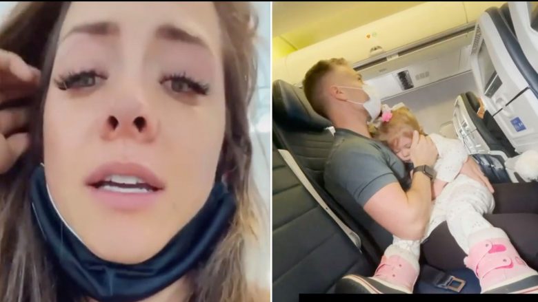 Çifti bashkëshortor nxirren nga aeroplani, vetëm pse e bija e tyre dyvjeçare nuk pranonte të mbante maskën gjatë udhëtimit për Nju Jork