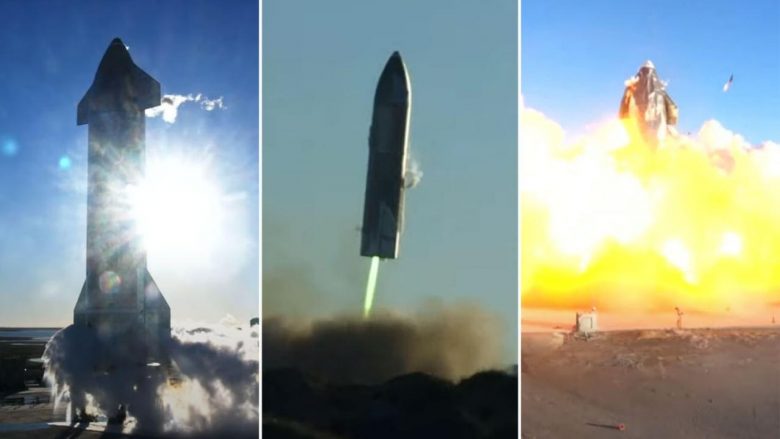 Raketa e Elon Musk përfshihet nga zjarri, prototipi i Starship shpërthen derisa po tentonte të prekte tokën