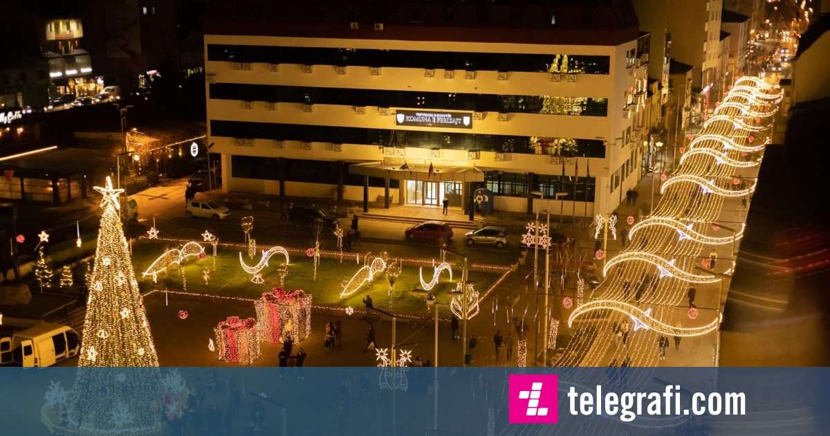 The city of Ferizaj is decorated for the end of the year holidays ...