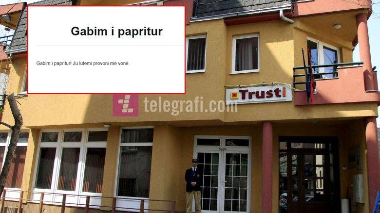 Trusti sqaron problemin “gabim i papritur” që po iu shfaqet qytetarëve gjatë aplikimit për tërheqjen e 10 përqindëshit