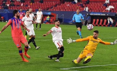 Olivier Giroud shënon katër gola, Chelsea ‘shkatërron’ Sevillan në “Sanchez Pizjuan”