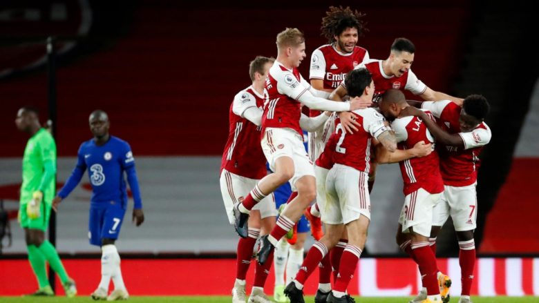 Arsenali fiton thellë në derbi ndaj Chelseat, Xhaka shënoi supergol