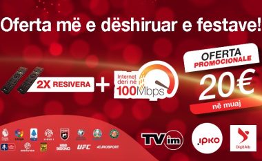 IPKO sjell pakon Promocionale (TV + Internet), prej vetëm 20 euro në muaj