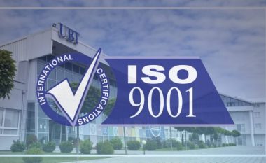 UBT ricertifikohet për cilësi sipas standardit ndërkombëtar ISO 9001