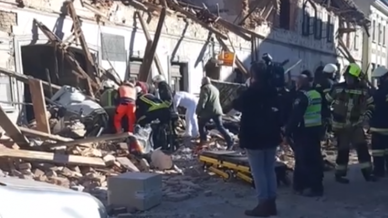 Tërmeti i fuqishëm në Kroaci, momenti kur një burrë nxirret “nga vetura e varrosur nën rrënoja” – djali i tij ishte me të
