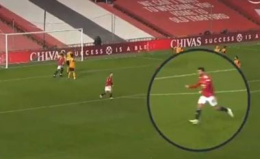 Reagimi brilant i Bruno Fernandesit në golin triumfues të shënuar nga Rashford