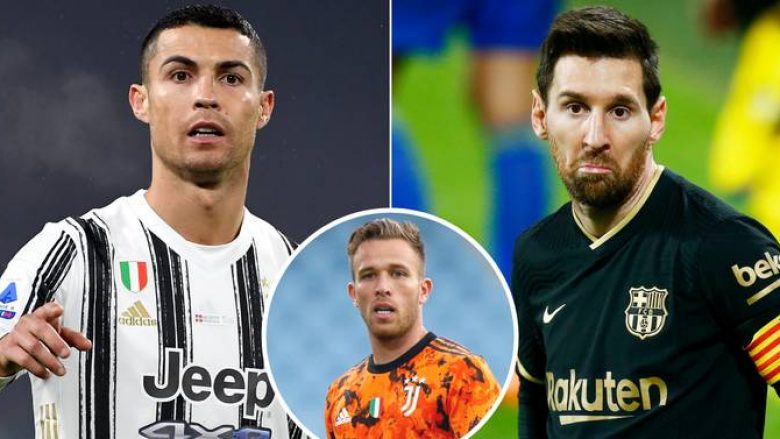 Arthur thyen heshtjen duke iu bashkuar debatit: Ronaldo është më i çastshëm dhe më i afërt se Messi, por të dy janë kampionë