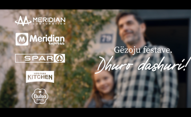 Meridian Group me video-reklamë për festat e fundvitit: Gëzoju Festave, Dhuro Dashuri!