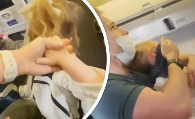 Familja dëbohet nga fluturimi – vajza dy vjeçare nuk vendos maskën