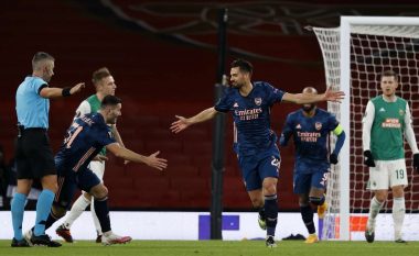 Arsenali siguron vendin e parë në grup, mposht me lehtësi Rapid Vjenën