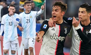 Dybala flet për dy lojtarët më të mirë në botë, Messin dhe Ronaldon