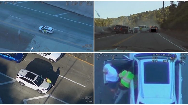 Ndjekje mes policisë amerikane dhe të dyshuarit si në videolojën “Grand Theft Auto”, për dy ditë iu iku – në fund përfundoi në pranga