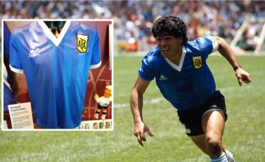 Njeriu që posedon fanellën e Maradonës me të cilën legjenda kishte luajtur ndaj Anglisë në Kupën e Botës më 1986
