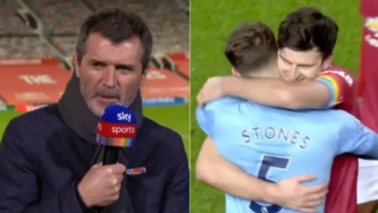 Legjenda Roy Keane i irrituar me lojtarët e Unitedit pas përqafimeve me rivalët e Cityt pas ndeshjes