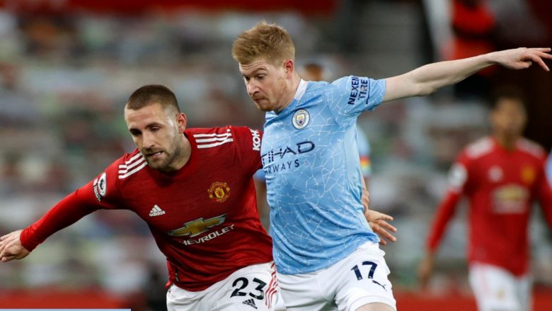 Man Utd 0-0 Man City, notat e lojtarëve – Shaw më i vlerësuari