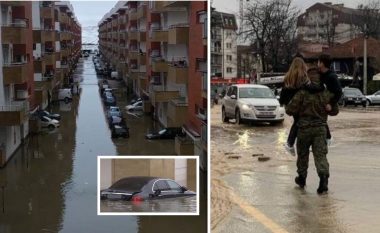 Pasojat e vërshimeve në Kosovë: Mbyllen rrugë, evakuohen familje, anulohen fluturime, përmbyten qindra vetura në parkingjet nëpër bodrume