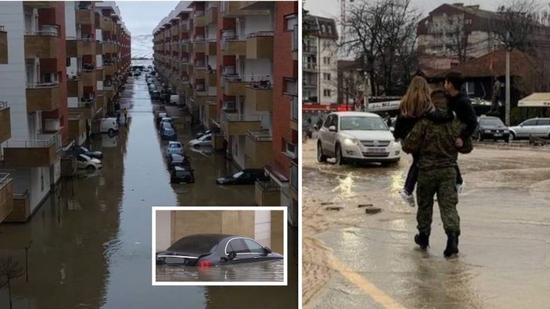 Pasojat e vërshimeve në Kosovë: Mbyllen rrugë, evakuohen familje, anulohen fluturime, përmbyten qindra vetura në parkingjet nëpër bodrume