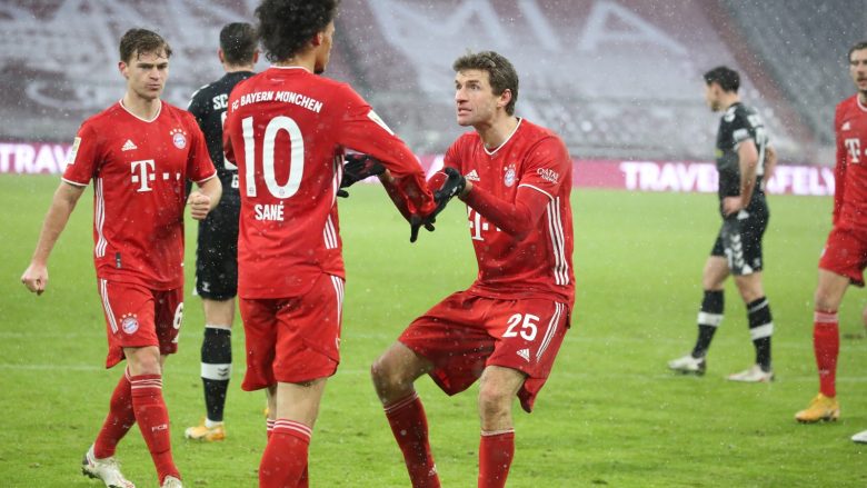 Bayern Munich 2-1 Freiburg, notat e lojtarëve: Sane dhe Muller më të mirët në ndeshje,  Abrashi vlerësohet pozitivisht