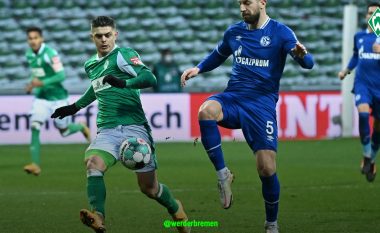 Milot Rashica asiston në golin e barazimit, ku Werder merr një pikë ndaj Schalkes