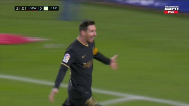 Messi shënon dy supergola ndaj Granadas, i dyti magjik nga gjuajtja e lirë