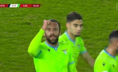 Vedat Muriqi gjen golin e parë me Lazion, zhvlerëson golin e Gjimshitit dhe barazon rezultatin ndaj Atalantas