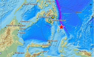 Tërmet me madhësi 7.1 ballë tronditi detin midis Filipineve dhe Indonezisë