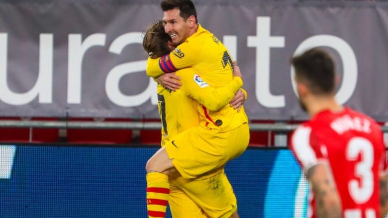 Barcelona mposht Bilbaon nën regjinë e Messit dhe ngjitet në pozitën e tretë në La Liga