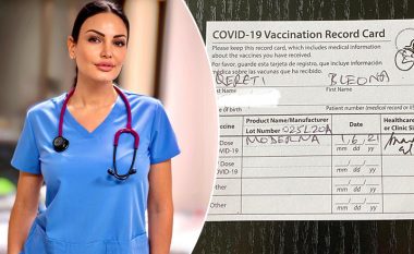 Bleona merr vaksinën anti-covid, shpreh mirënjohjen për stafin mjekësor