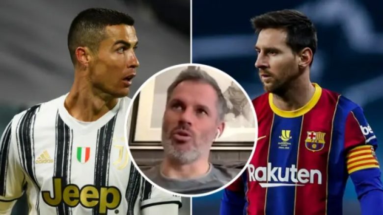 Jamie Carragher përgjigjet në debatin se cili është më i mirë mes Ronaldos dhe Messit