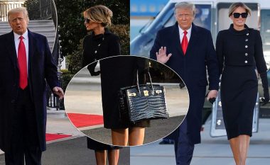 Derisa po largohej nga Shtëpia e Bardhë, Melania Trump rrëmbeu vëmendje me çantën ‘Hermes’ 70 mijë dollarëshe