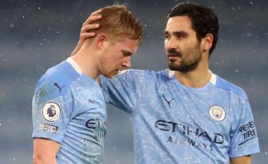 Guardiola: De Bruyne mund të mungojë deri në gjashtë javë shkaku i lëndimit