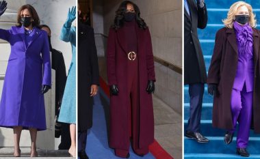 Përse Kamala Harris, Michelle Obama dhe Hillary Clinton u veshën në vjollcë në inaugurim?