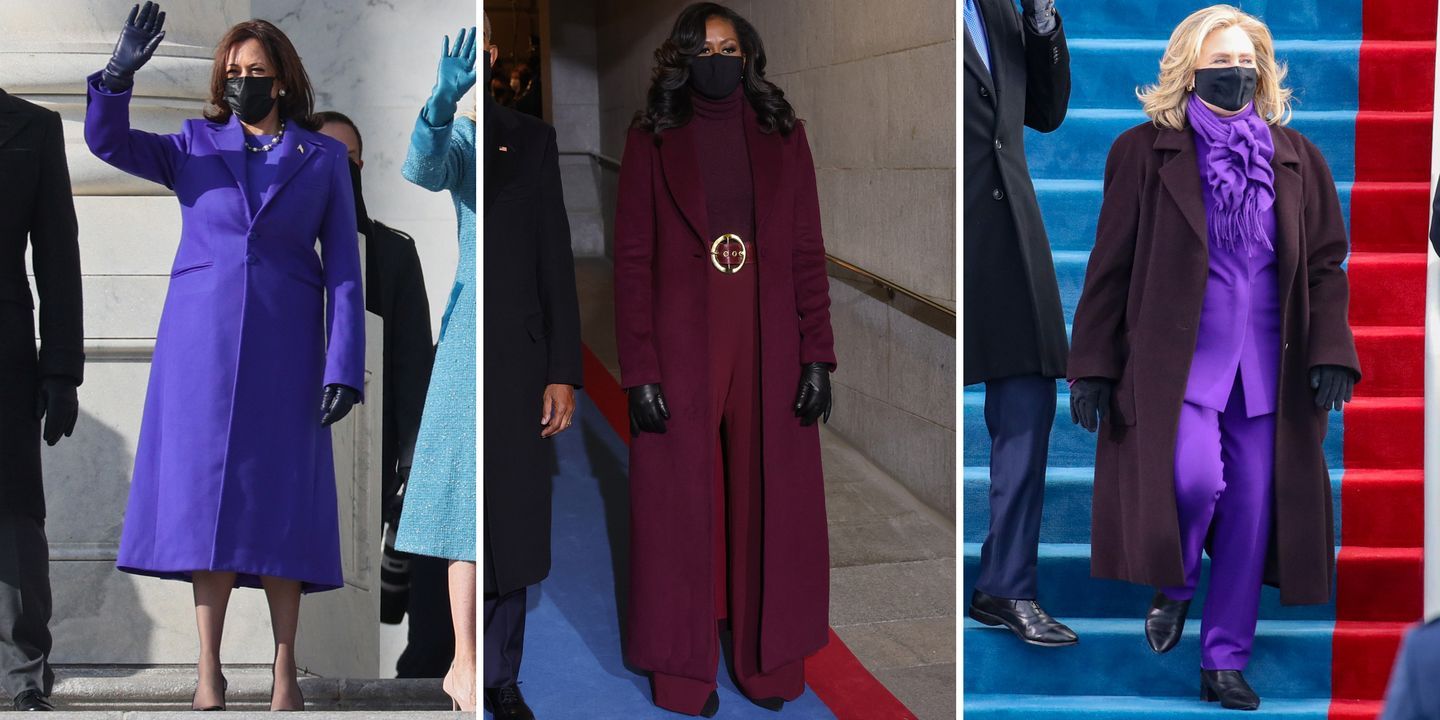 Përse Kamala Harris, Michelle Obama dhe Hillary Clinton u veshën në vjollcë në inaugurim?