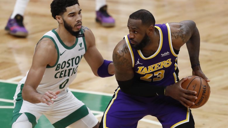 Lakers kthehen te fitorja në NBA, triumfojnë në TD Garden ndaj Boston Celtics