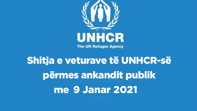 UNHCR me 9 janar bën shitjen e veturave të veta përmes ankandit publik