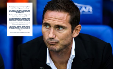 Lampard shkruan me shumë emocione për Chelsean edhe pse e shkarkuan
