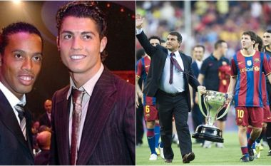 Vendimi i Laportas që ndryshoi karrierën e Messit: Barcelona refuzoi të nënshkruajë me Cristiano Ronaldon